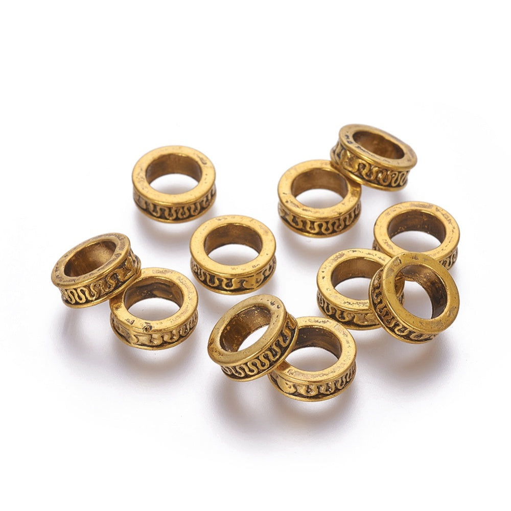 Golden Viking bead 8pcs